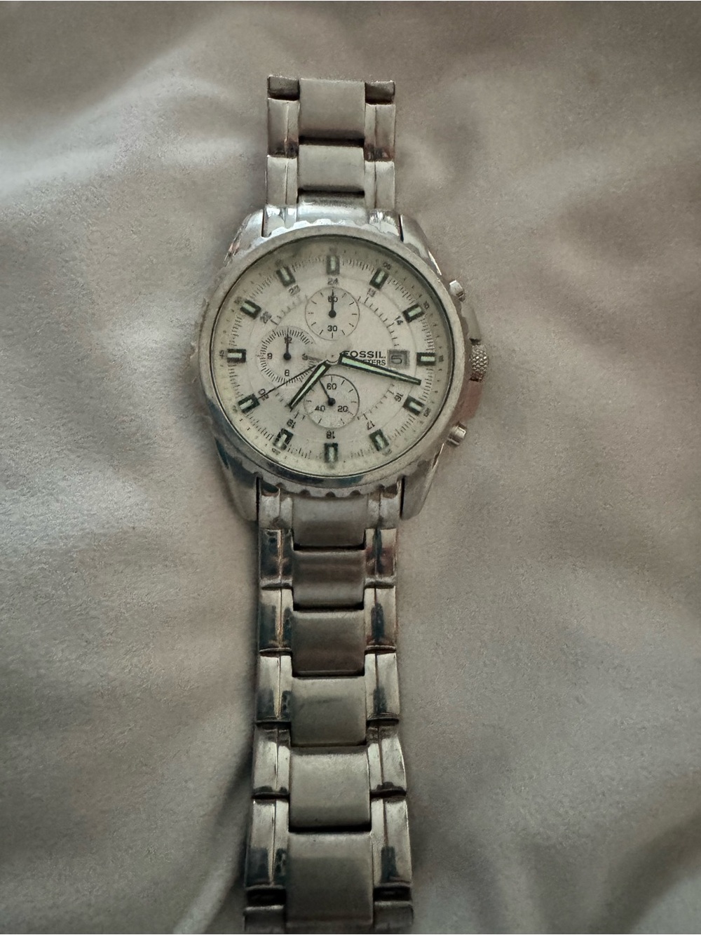 Vintage Working Fossil CH-2465 Chronograph Men's Watch